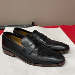 Steve Madden Black Leather Loafers